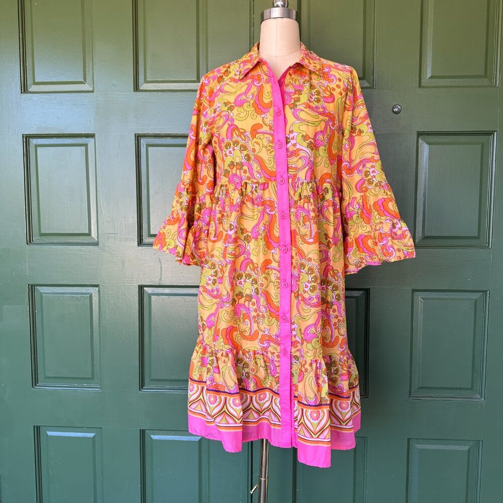 PUCCI Inspired Ivy Jane Paisley Dress - By Uncle Frank - Size S